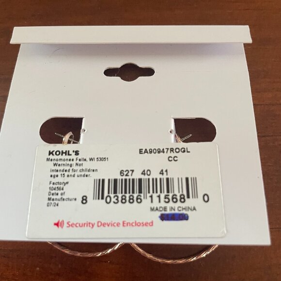 Bundle 3 for.$12. Lauren Conrad Gold Tone Hoop Earrings - Picture 2 of 3